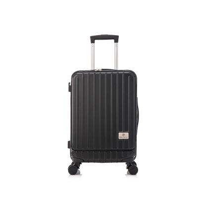 Fuhao Expandable Suitcase ABS CUP HOLDER CHARGING PORT TSA Luggage 3 Piece Set Lock Spinner Front Open