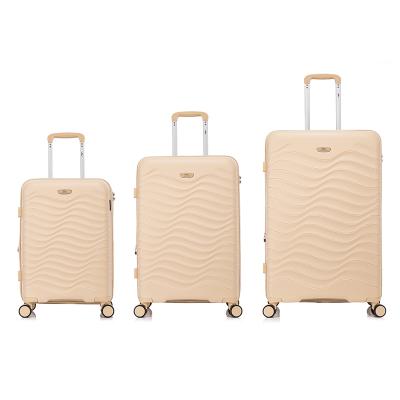 Fuhao Luggage 4 Piece Set Suitcase Spinner TSA Lock, PP - 副本